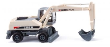 Wiking 066104 - H0 - TEREX Atlas Mobilbagger - perlweiß